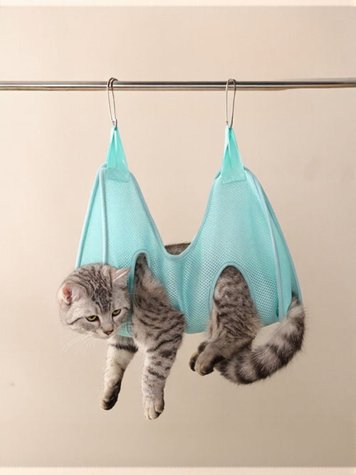 Lugnare kloklippning – grooming-hammock